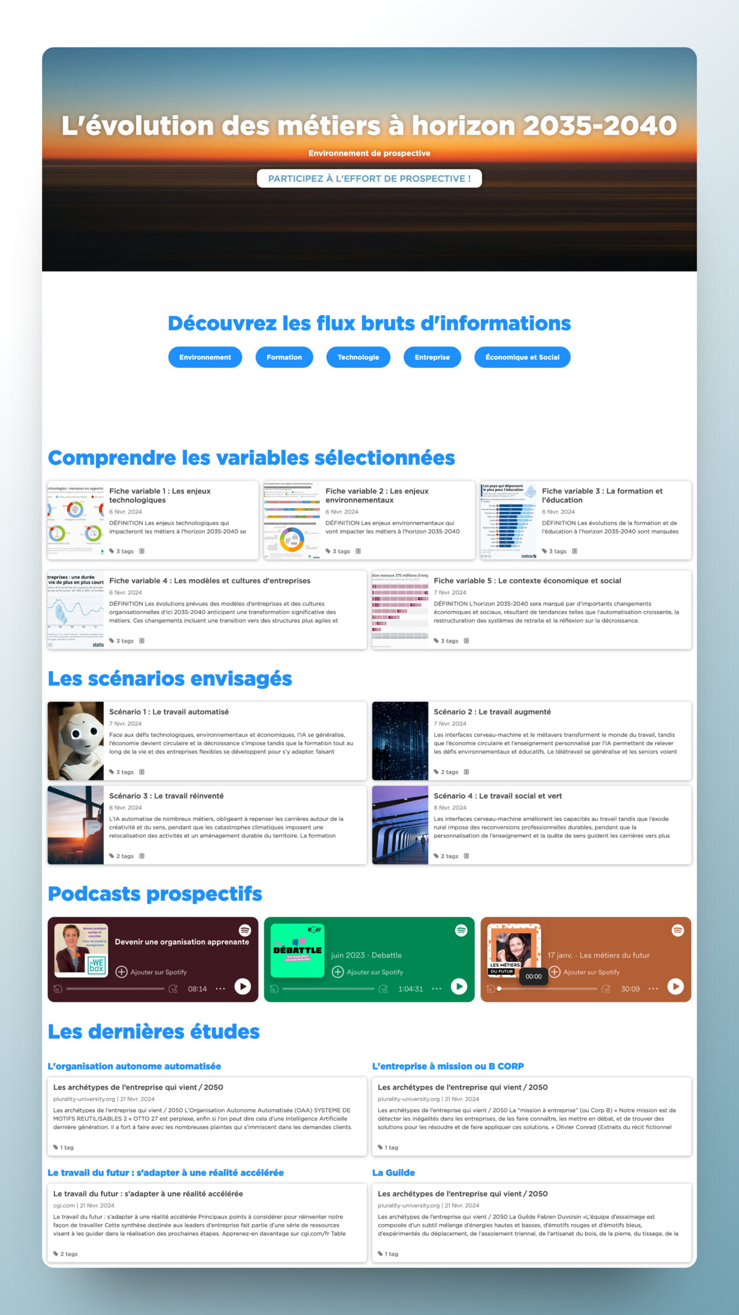 stimuler l'intelligence collective de la démarche prospective grâce à l'éditorialisation des connaissances