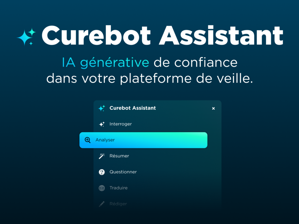 Curebot Assistant : l'IA générative dans votre plateforme de veille stratégique