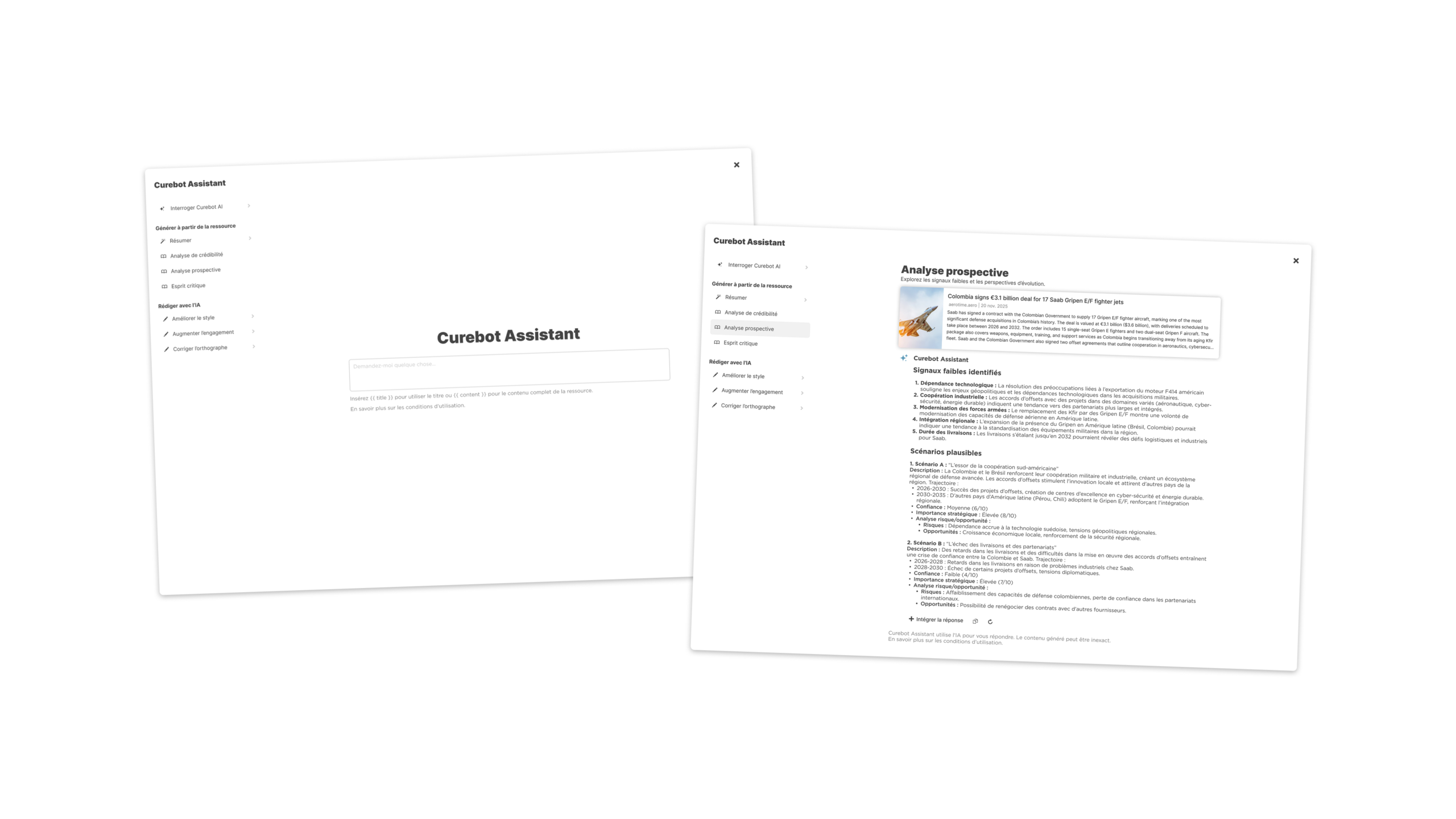 Nouveautés Curebot Assistant